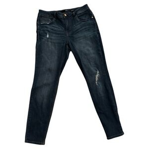 1822 size 12, Women's Blue Jeans, stylish rips, soft,Comfortable and sexy